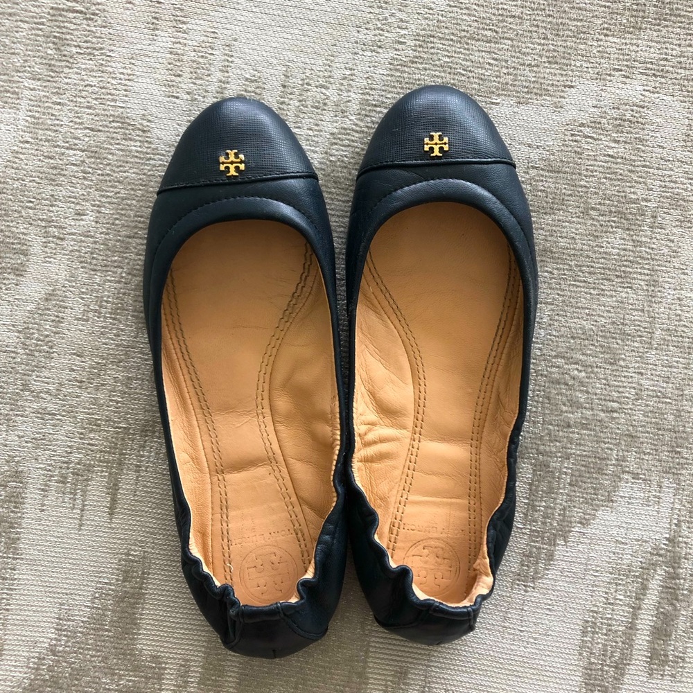 SOLD Tory Burch York ballet flats - TORY NAVY